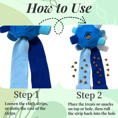 Snuffle Ball for Dogs, Unbreakable Interactive Toy, Foraging Snuffle Mat, Treat Dispenser, Puzzle Toys for All Pets