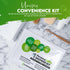 (3) Compact Personal Shower Kit To-Go (Green) Your Hygiene Companion for Travel, Gym, Camping | Shower on the Go |