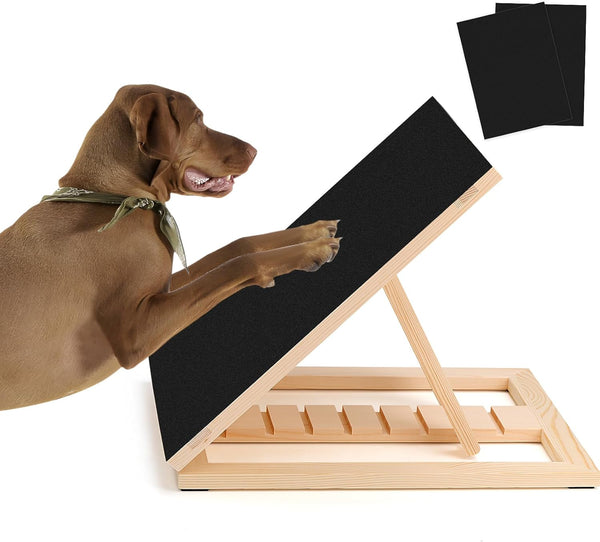 FurFlasher Dog Nail Scratch Pad with Sandpaper Filing Replacement Sandpapers Included and Non-Slip