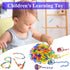 200-Piece Rainbow Plastic Chain Links & Toys, Interlocking C-Clip Bird Cage Accessories for Parakeets, Small Pets