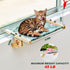 Hammock Cat Window Perch for Large Cats Inside, Sturdy Cat Window Seat with Cooling Mat, Adjustable Cats Platform Bed