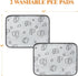 2 Pack 18"x 24" Qeils Reusable Puppy Pads, Washable Pee Pads for Dogs, Waterproof Non Slip Wee Wee pad, Absorbent