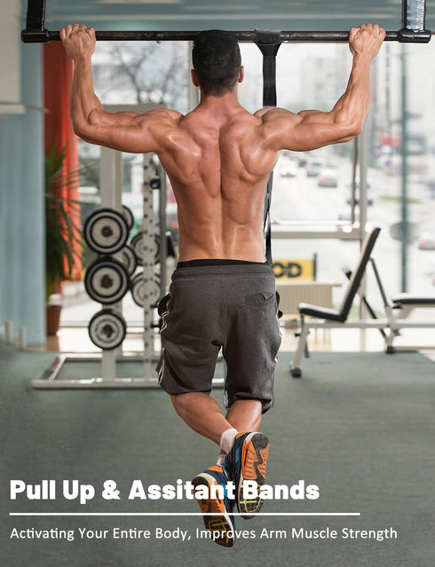 Resistance Bands, Pull Up Assist Bands Set for Fitness, Training, and Physical Therapy for Men Women