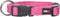 Dogline Comfort Microfiber Soft Padded Pet Puppy Dog Collar, 5/8 x 11 to 17", Small/Medium, Pink