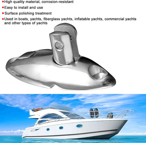 Pair of Stainless Steel 316 Boat Hatch Quick Release Swivel Hinge, Mount Top Hinge Deck Fitting Hardware