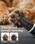 4 1 2000mAh 2-Speed Trimmer PAPMINI in Dog Grooming Kit for Thick Hair, Heavy Duty Dog Clippers for Grooming, Low Noise