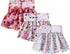 3 Pack QBD03L CuteBone Female Dog Diapers with Skirts Reusable Puppy Dresses Pants for Heat Cycle Period
