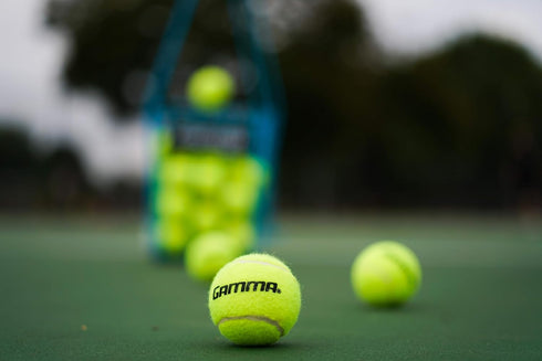 Gamma 10, 12, 18, 20 Pack Pressureless Tennis Ball Bags, Sizes, Tennis Lessons & Practice, Longer Durability & More