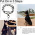 Dog Prong Collar Training Choke Chain, Adjustable Pinch Collar with Comfort Rubber Tips for Small Medium Large Dogs