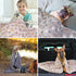 Dono 1 Pack 3 Dog Blankets, Soft Fluffy Fleece Pet Blanket, Warm Sleep Mat, Paw Print Design, Blanket for Dogs