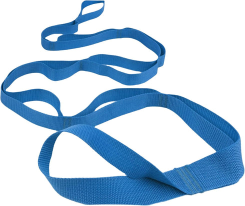 Scotamalone Stretching Strap Yoga Strap - 10 Loops Non-Elastic Bands for Home Workout, Pilates, Gymnastics