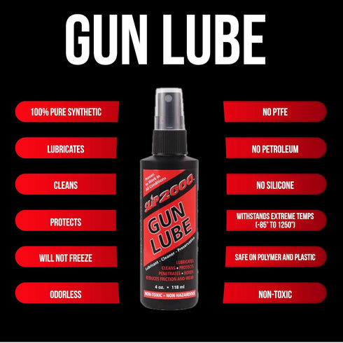 2000 4 oz SLIP Gun Lube - Penetrating Gun Lubricant Lubricating CLP Gun Cleaner- Pump Spray