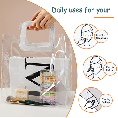 (28PCS) Disposable Compressed Towels Tablets,Portable Quick Absorbent large Size Face Wash Cloth,Reusable Cotton Facial