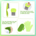 8 VCZONE Pcs Small Animal Grooming Kit, Pink with Pet Nail Clipper and File, Flea Comb, Pet Shampoo Bath Brush, Pet