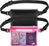 HEETA 2 Pack Waterproof Pouch, Screen Touch Sensitive Waterproof Dry Bag with Adjustable Waist Strap
