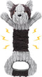 Plush Dog Squeak Toys with Crinkle Paper, Interactive Tug of War Toy, Great for Dental Health, Small, Medium, Large Dogs
