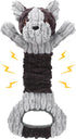 Plush Dog Squeak Toys with Crinkle Paper, Interactive Tug of War Toy, Great for Dental Health, Small, Medium, Large Dogs