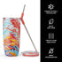S'well Stainless Steel Tumbler with Straw, 24oz Marble Swirl, Triple Layered Vacuum Insulated Container