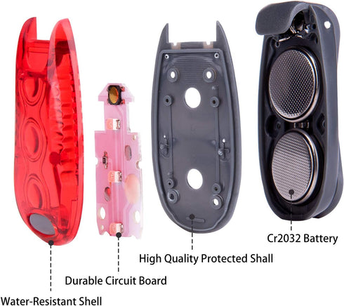 LED Safety Light, High Visibility Strobe Running Lights for Bicycle, Kayak, Backpack, Walking, Clip-On