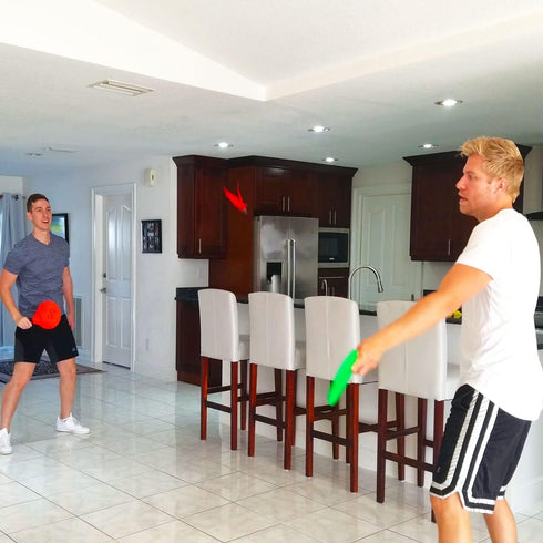 Variety Paddle Ball Game - Wooden Racquetball Set for Kids and Adults Beach Racket Games