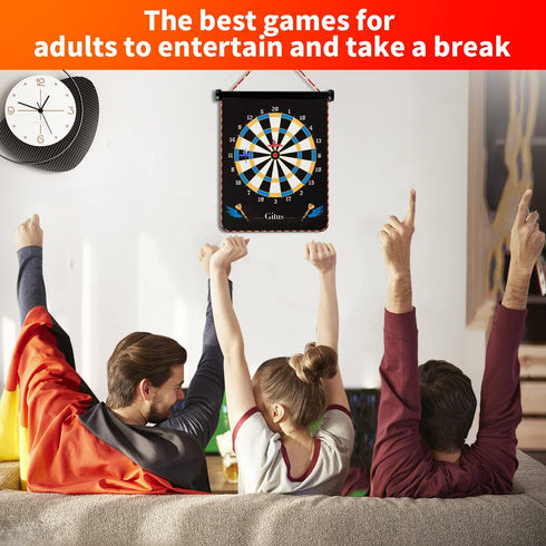 12 8 9 10 11 12 13 14 Gitus Magnetic Dart Board Indoor Outdoor Games for Kids with Darts, Gifts for Teenage Boys Teen