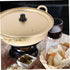 Operitacx Korean Ramen Noodle Pot Lid Fast Heating Aluminum Alloy Cookware for Instant Noodles Soups and Stews