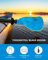 OCEANBROAD Adjustable Kayak Paddle - 86in/220cm to 94in/240cm Kayaking Oar with Paddle Leash