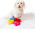 Midlee Candy Heart Valentine's Dog Toy, Set of 4 Large Plush Squeaky Toys