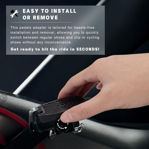 Ride with Sneakers Pedal Converters, Compatible with Peloton Bike, Replacement Bike Pedals