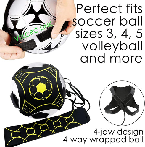 Soccer Kick Trainer Belt for Kids & Adults, Equipment for Soccer, Volleyball, Rugby, Kick Solo Juggling & Agility