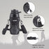 Water Bottle Carrier with Straps, Universal Holder Sling for Walking, Hiking, Travel - Compact & Foldable (Grey)