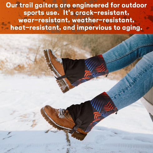Pilipane Sandproof Leg Trail Gaiters - Running Gaiters, Waterproof Snow Boot Guard for Men Women