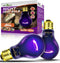 REPTI ZOO 2Pack Reptile Heat Lamp 100W Reptile Night Heat Bulb Night