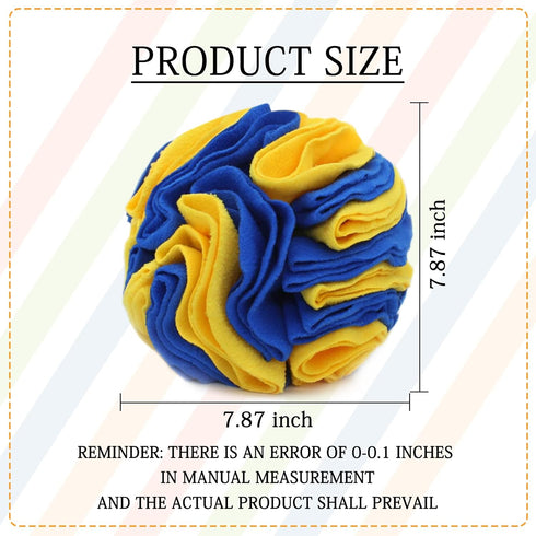WishLotus Dog Snuffle Ball, Interactive Puzzle Toys for Dogs, Enrichment Game Feeding Mat Slow Feeder Stress Relief Toy