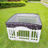 Dog Playpen Mesh Top Cover for 36" Inch Pet Playpen with 4 Panels, Ideal for Indoor/Outdoor Use (Black)