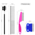 Pets Grooming Comb Kit for Small Dogs and Puppies - 2-in-1 Tear Stain Remover with Round Teeth for Knots and Crust Mucus