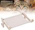 Phefop Hammock Cat Window Perch Modern Wooden Cat Foldable Pet Bed with Sturdy Structure for Windowsill Bedside Drawer