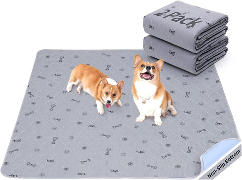 Washable Puppy Pads 2Pack , 41x41 Reusable Pee Pads for Dogs, Absorbent
