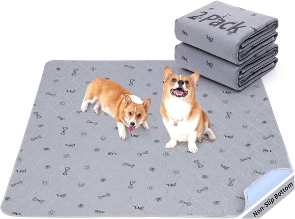 Washable Puppy Pads 2Pack , 41x41 Reusable Pee Pads for Dogs, Absorbent