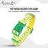 Parisian Pet Pineapple Dog Collar - Adjustable Pattern Buckle Safety Collar for Medium Dogs, Nylon-Breathable