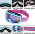 Karsaer Anti-Fog Ski Goggles, 100% UV Protection Snowboard Goggles, Bendable Dual-Lenses for Men Women Youth