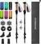 KINGGEAR Adjustable Hiking Poles, Walking Sticks with Quick Flip Lock, Lightweight Collapsible, Durable Aluminum