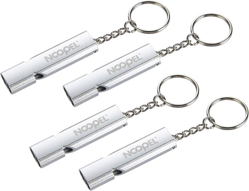 Noopel Emergency Whistles, Lifeguard Safety Whistle with Lanyard and Keychain for Outdoor Camping Hiking Boating
