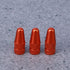 VORCOOL 6pcs Bike Valve Caps, Aluminum Alloy French Style Bicycle Tire Valve Dust Covers in Orange