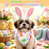 120 Youyole Pcs Dog Bandana Bulks Bunny Dog Bandanas Rabbit Egg Pet Scarf Soft Cat Triangle Scarfs Pet Bandana Bibs