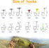 Goture 450 Pcs Fishing Lures Accessories Kit with Tackle Box, Hooks, Minnow, Crankbait, Frog, Popper, Lure