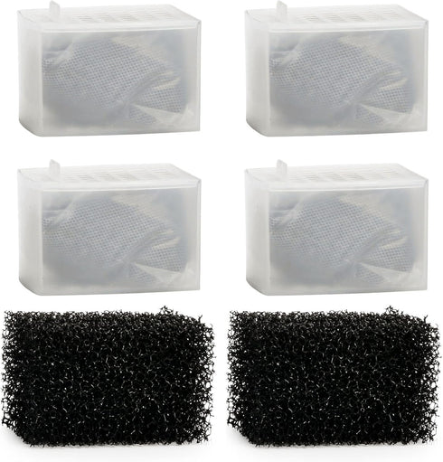 NICREW Replacement Cartridge for Fish Tank Filter Magi 700, Foam and Active Carbon