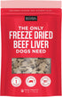 Natural Rapport Beef Liver Dog Treats - Freeze Dried Grain-Free Beef Bites for Small and Large Dogs, 4 oz.
