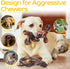 Dog Toys - 3 Pack Indestructible Chew Toys for Aggressive Chewers, Tough Nylon Bacon Flavor