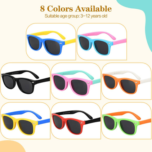 Mdvora (1-24 Kids Polarized Sunglasses - UV Protection Shades for Toddlers pcs)